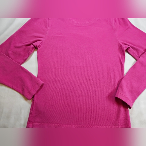 Jona Michelle Girls Pink Snowflake Long Sleeve Crewneck Top Size 7 - Picture 12 of 12